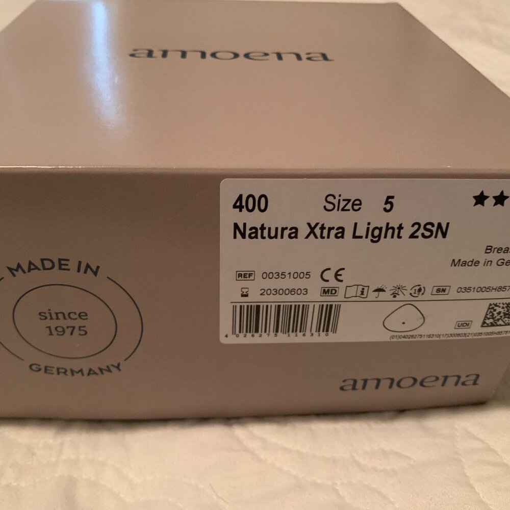 Amoena Natura Xtra Light 2SN Size 5 Breast Prosthesis - singular